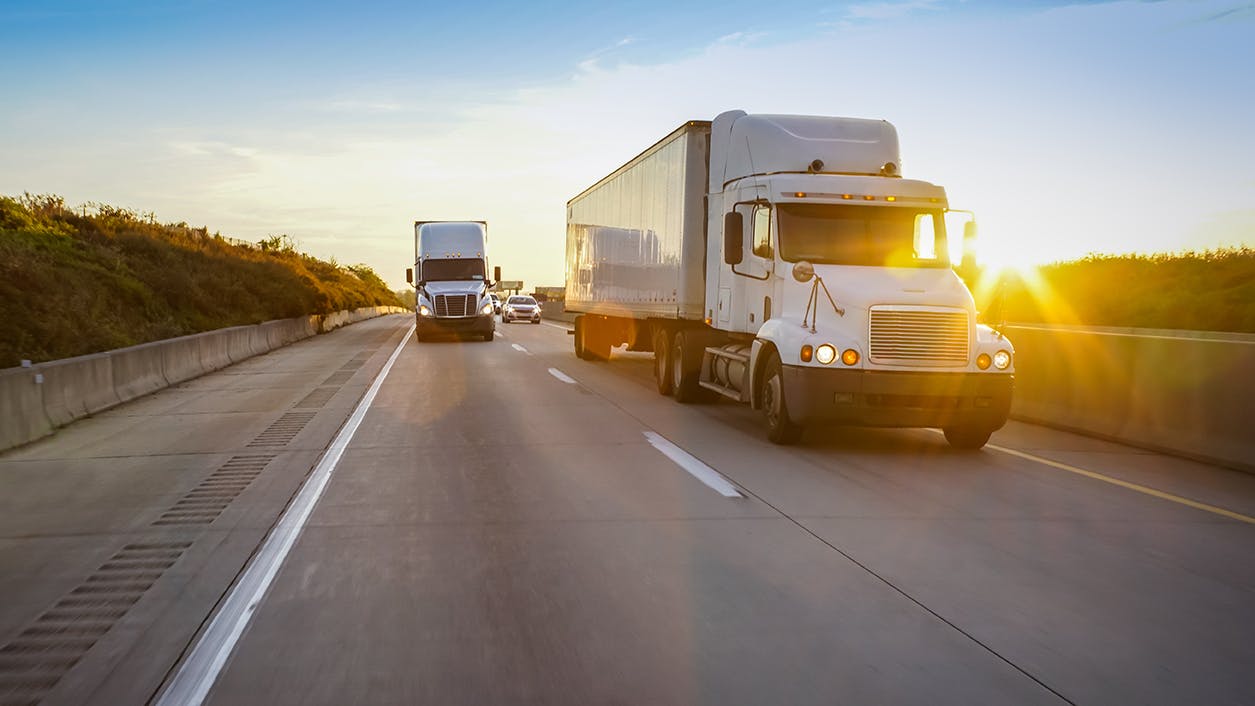 Transportation Product Development – Semi Truck on Highway